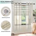 thumbnail image 3 of Yayeee Window Curtains Light Filtering 63"x52" Grommet Panel Pair Home Living Room Decor, Sunshine, 3 of 7