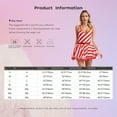 thumbnail image 7 of TSSOE Womens Christmas Candy Cane Striped Spaghetti Straps Dance Dress Stage Performance Clothes Red L, 7 of 7