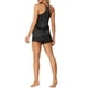 thumbnail image 3 of Conjuntos de pijama de satén para mujeres INSPIRE CHIC con tirantes de encaje y pantalones cortos, ropa de dormir de escote en V, XS, negro, 3 of 6
