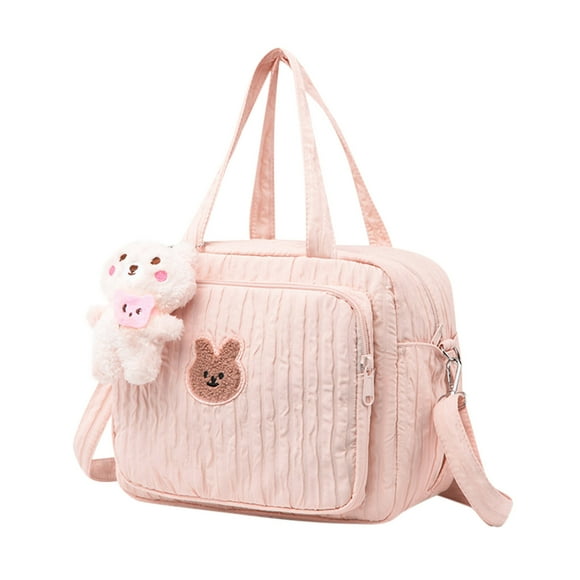 Sac à Couches en Nylon pour Femmes - Sac pour Bébé Portable à Porter en Bandoulière avec Sangle Ajustable, Grandes Poches pour les Voyages, le Travail et l'Usage Quotidien