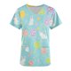 thumbnail image 5 of Puntoco Liquidación de blusas cortas para mujer Blusas estampadas para mujer Blusa de trabajo con cuello en V y manga corta con doble bolsillo, 5 of 5