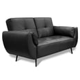 thumbnail image 2 of Love Seat de Piel Genuina, 2 plazas, Modelo Toronto, Color Negro, Elegante, cómodo y Moderno, Hecho en Mexico. Medidas 156 X 90 X 78 cm, 2 of 5