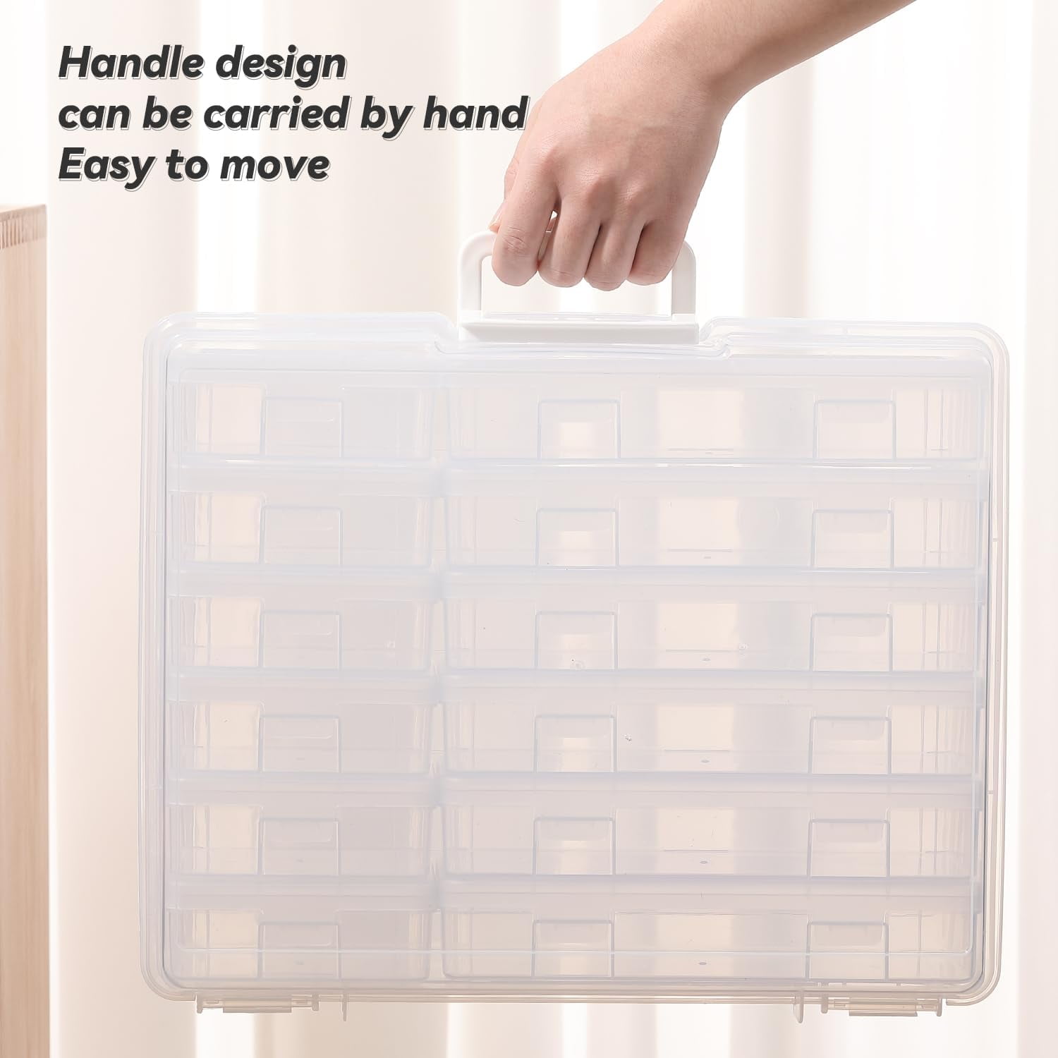 Plastic Storage Boxes & Organizers - Arts & Crafts Storage - Modern Style - 18 Count