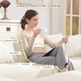 thumbnail image 5 of 2-seater 92" Oversized Cloud Modular Sectional Couch, Soft Corduroy Fabric with Two Ottoman,Deep Seat Wide Armrests, Ergonomic Design Easy Assembly, Soft Corduroy for Living Rooms Lounges (White), 5 of 11