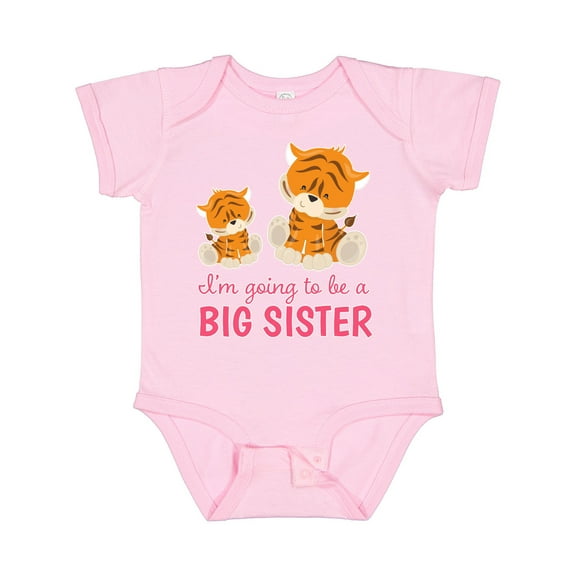 Inktastic I'm Going to Be a Big Sister Girls Baby Bodysuit