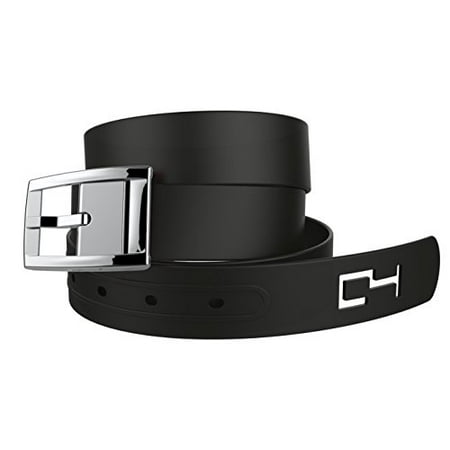 Black Belt with Silver Buckle - Great for Jon Snow Game of Thrones or Similar Halloween or Cosplay Costume***Cut to Size, Fits from 10