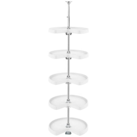 Rev-A-Shelf 6465-18-11-50 Classic 5 Tier 18" Diameter Kidney Shaped Lazy Susan Set For