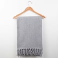 thumbnail image 5 of Arkwright Common Ground Cotton Throw Blankets (Case of 12), Herringbone Pattern, 50 x 70 Inch, Gray, 5 of 6