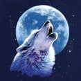 thumbnail image 3 of Tee Hunt Call of The Wild Women's T-Shirt Lone Wolf Howling at The Moon Wildlife Shirt, White, 3X-Large, 3 of 5