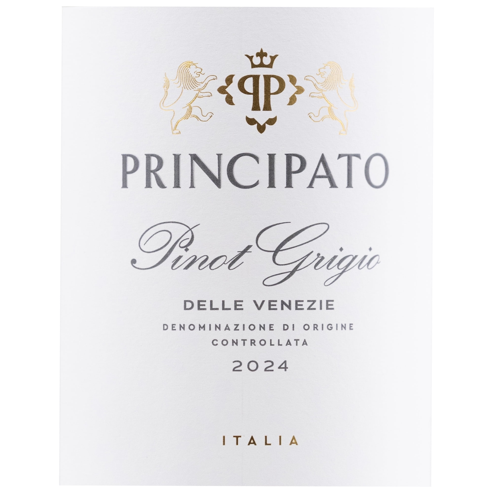 Principato Pinot Grigio White Wine, 750ml, 12% ABV, Crisp and Refreshing with Citrus and Floral Notes