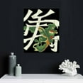 thumbnail image 5 of Nawypu  Green Mahjong Tiles Canvas Wall Art Funny Canvas Wall Decor Posters Vintage Canvas Art for Home Decor -Wooden Framed, 5 of 5