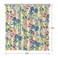 thumbnail image 5 of Waterproof Beautiful Colorful Floral Shower Curtain 72x72 Inch Boho Style Polyester Unique Shower Curtain for Bathroom Hotel Home Decor with 12 Plastic Hooks, 5 of 5