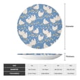 thumbnail image 2 of Wukai Funny Chicken Print Decorative Plate for Display,Bone China Decorative Plate, Ceramic Dinner Plate with Stand, Vertical Ceramic Plate-6in, 2 of 6