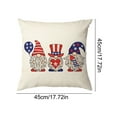 thumbnail image 3 of 4th of July PALIFEUR Pillow Covers, Patriots Pillow Cover 18 x 18 Inch, Indeoendence Day Throw Pillow Covers for Sofa Bedroom Coffice, Gnome Decorative Pillow Case, 3 of 7