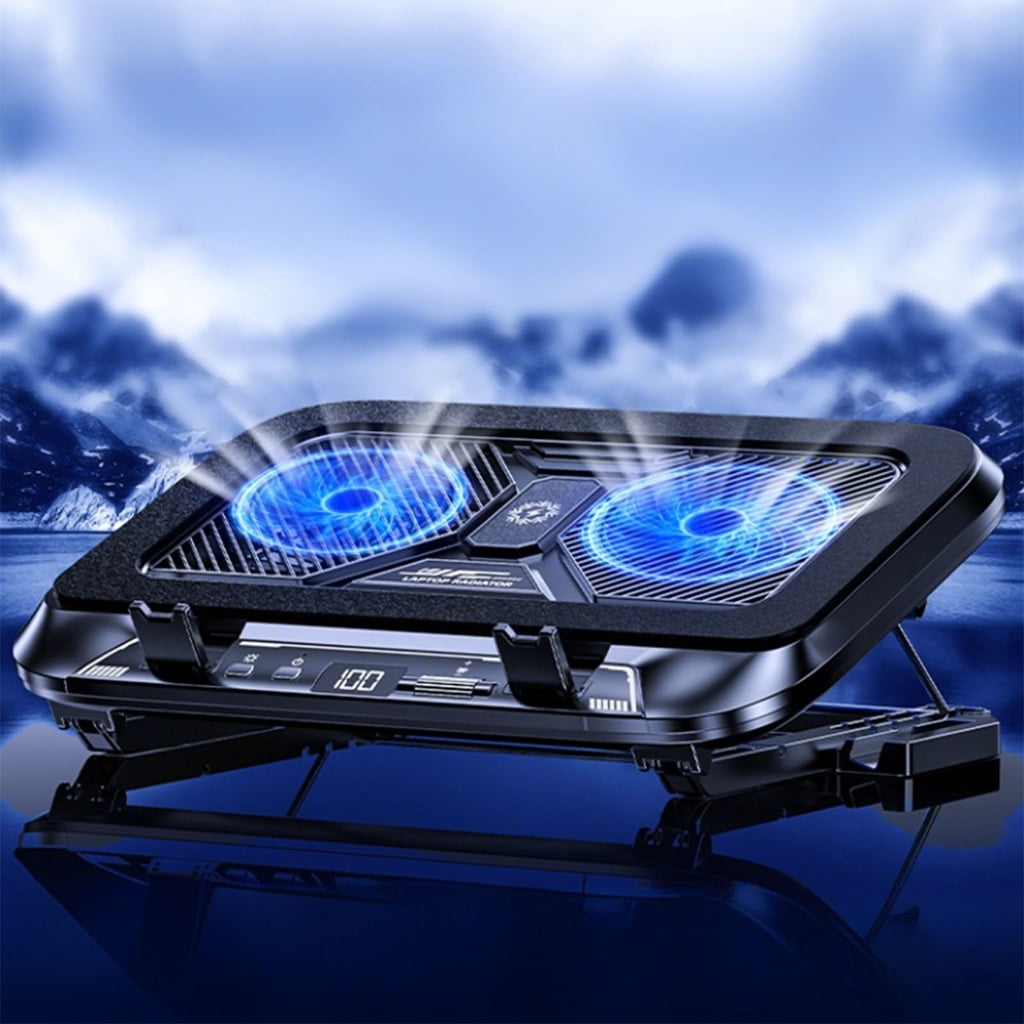 LED Gaming Laptop Cooling Pad Laptop Cooling Stand External Cooling Fan Cooling Laptop 100 Speed Adjustable Accessories