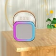 thumbnail image 3 of Mini Karaoke Machine Speaker  Microphone Light Effects Portable System Battery Home Party, 3 of 7
