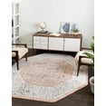 thumbnail image 3 of Rugs.com Aurelia Collection Rug – 7 Ft Octagon Rose Medium-Pile Rug Perfect For Living Rooms, Kitchens, Entryways, 3 of 3