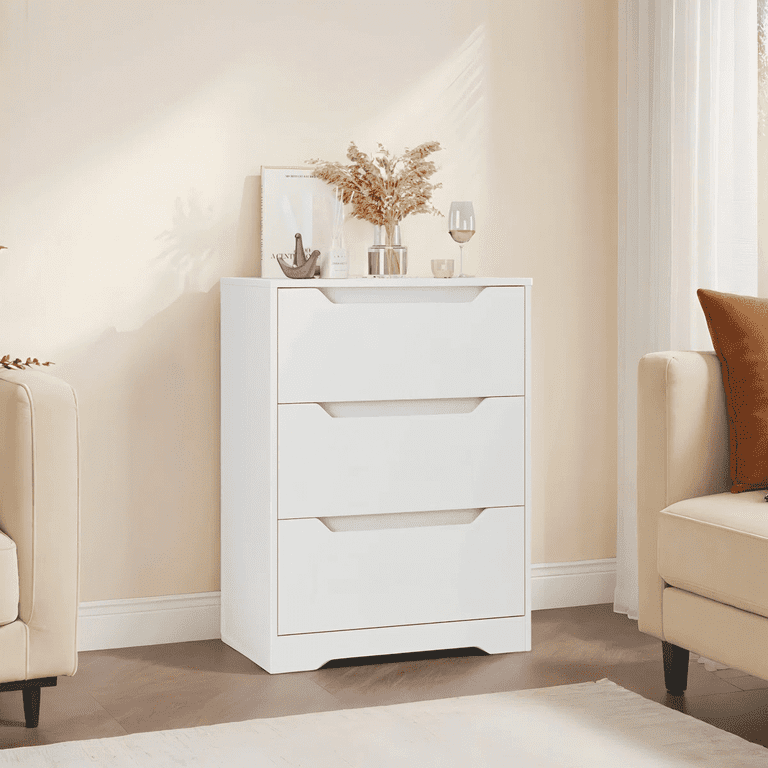 modern 3 drawer dresser white - room essentials Modern 3 Drawer Dresser White