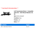 thumbnail image 2 of Left Transmission Mount - Compatible with 2016 - 2022 Nissan Maxima 3.5L V6 2017 2018 2019 2020 2021, 2 of 2