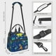 thumbnail image 2 of Disketp Dinosaur In Space Lonchera Térmica para Mujer y Hombre, Bolsa de Almuerzo Reutilizable e Impermeable para Trabajo, Viajes y Picnic, 2 of 7