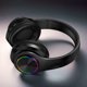 thumbnail image 4 of Auriculares LED negros plegables con Bluetooth 5.0, subwoofer, micrófono integrado, llamada inalámbrica, cancelación de ruido estéreo, almohadillas suaves, 4 of 4