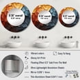 thumbnail image 4 of Designart "Blue Beige Redwood Tree composition" Modern Rund Mirror For Wall Decor - Large Multi-Color Round Print Mirror - Round Traditional Mirror - Wall Mounted Round Large Mirror - 29" x 29", 4 of 6