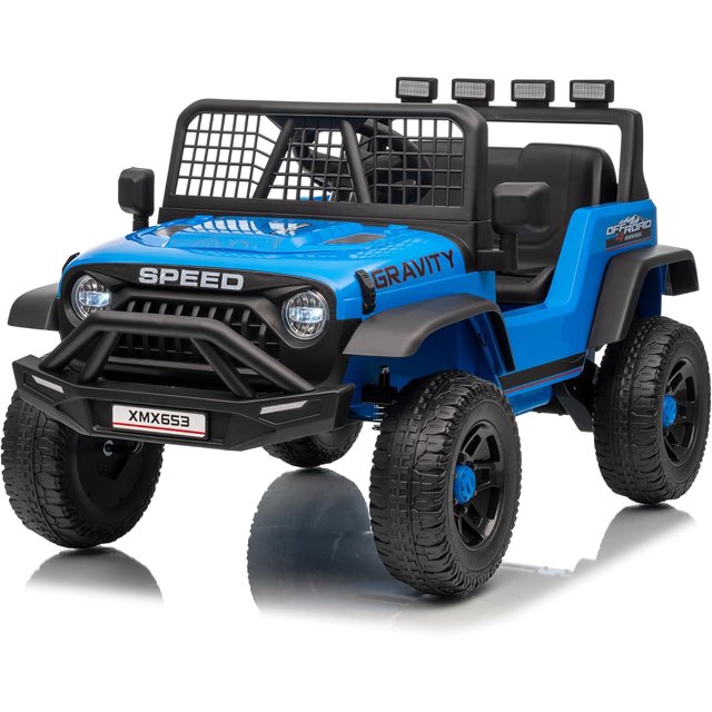 Garvee Kids Ride on Car XMX653 , with Remote Controller, for Age 3-6 Years, Blue