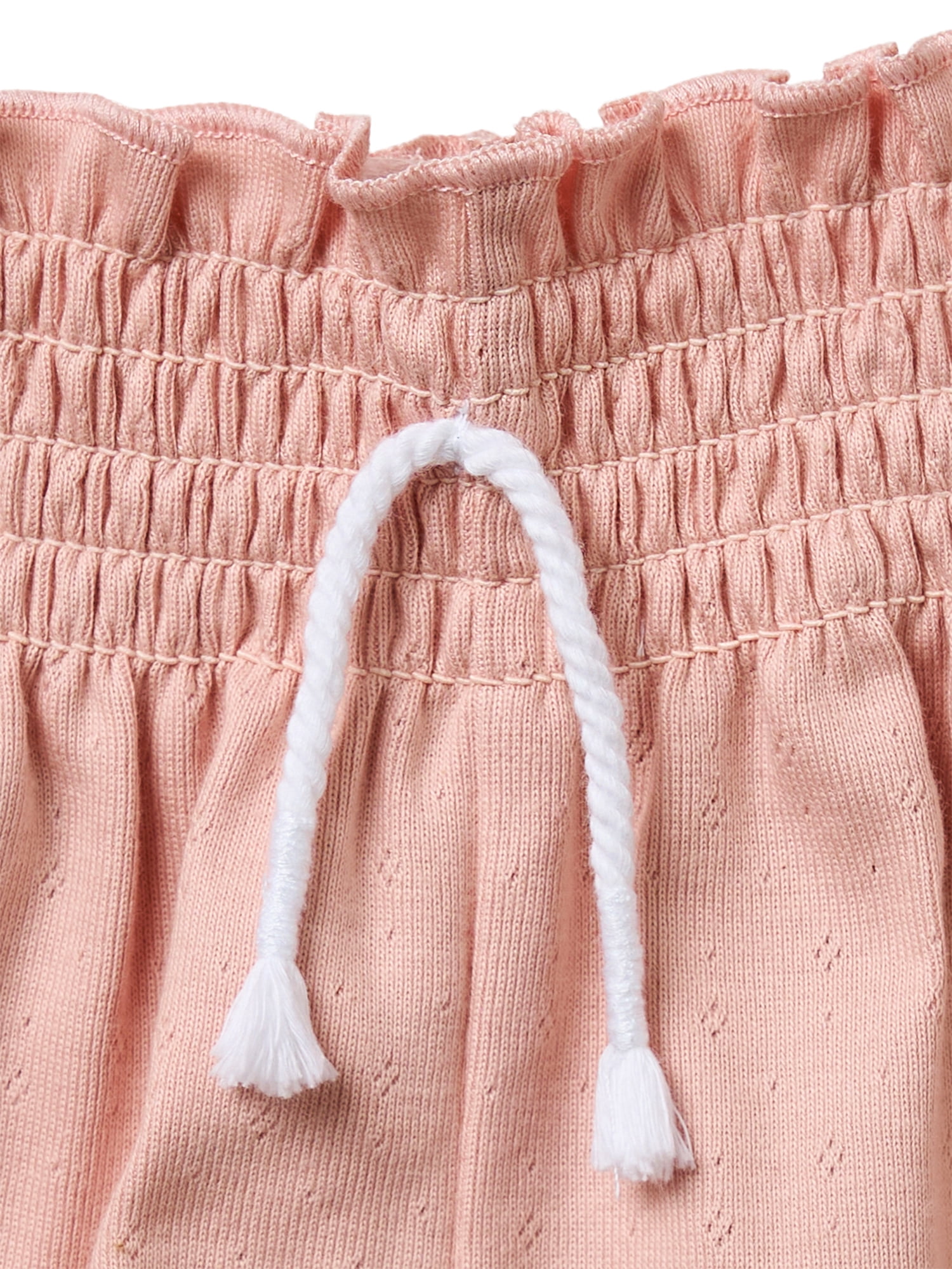 Modern Moments by Gerber Toddler Girl Organic Smocked Wide Leg Short, Sizes 12M-5T