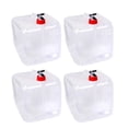 thumbnail image 1 of yeacher 4-Pack 10L Foldable Square Water Containers with Spigot, Leak-Proof Design, and Carry Handles for Outdoor Adventures, Camping, and Emergency Use, 1 of 2