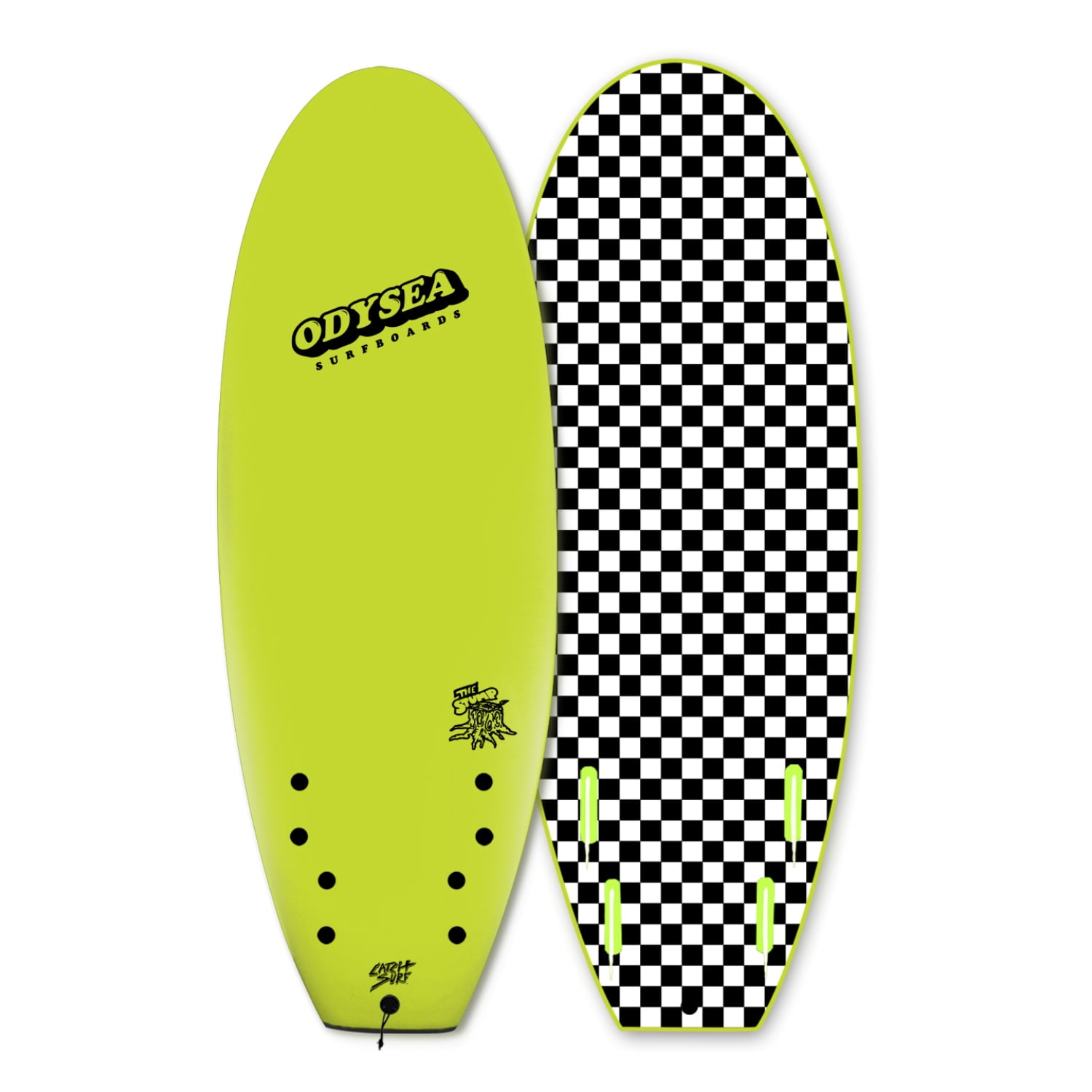 Catch Surf Odysea 5'0" Stump - Quad - Electric Lemon - Walmart.com