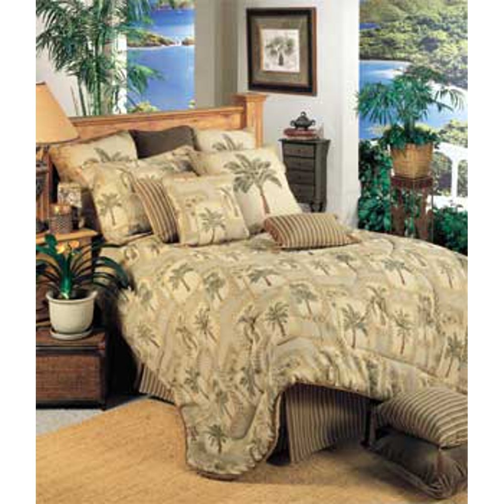 Palm Grove Tropical California King Comforter Set