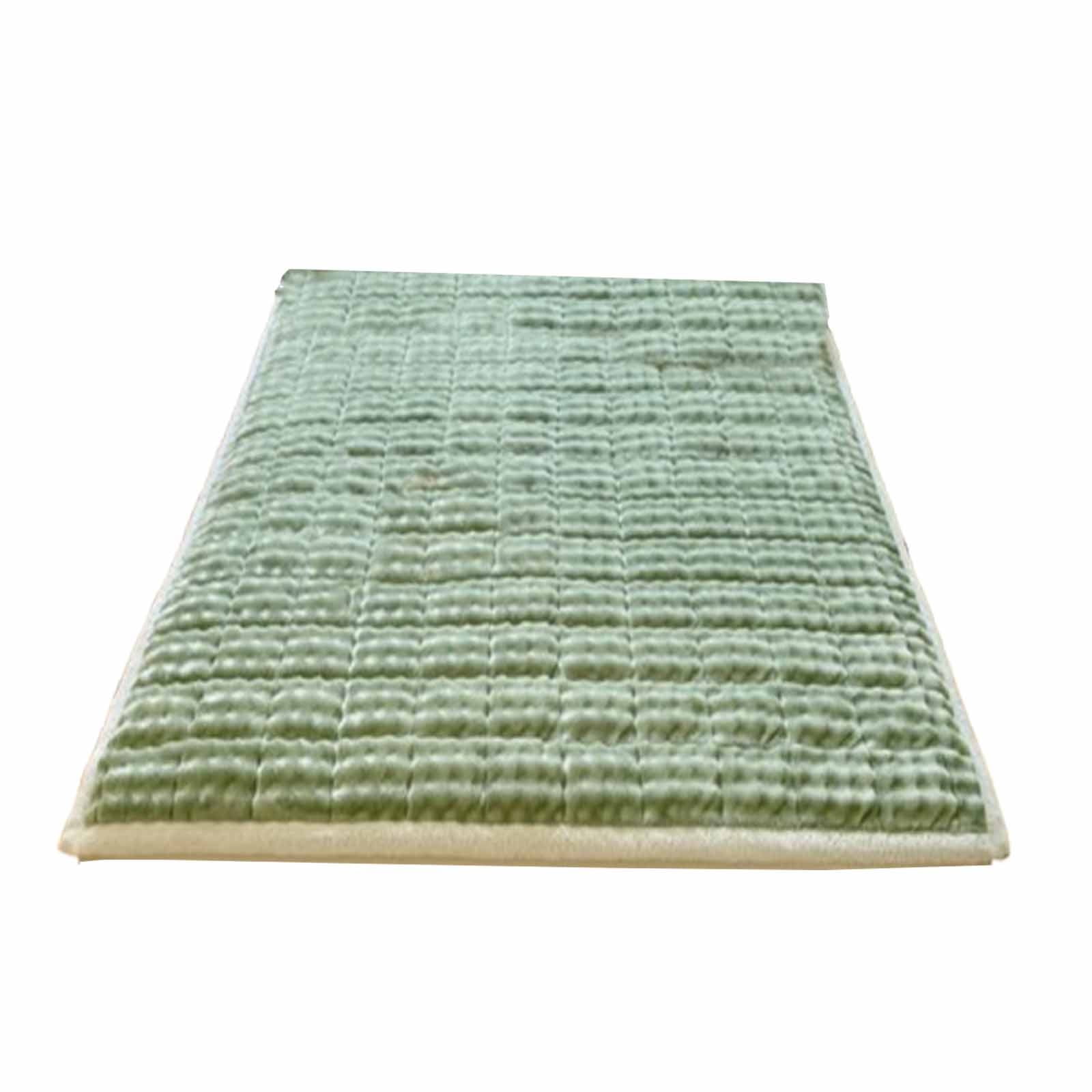 Oggfader King Size Mattress Milk Flannel Mattress Upholstery Facecloth Futon Bed Mattress Warm Non Slip Mattresses Green