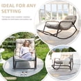 thumbnail image 6 of RADIATA Indoor Rocking Lounge Chair with Footrest and Cushion, Reclining Comfort Rocker, 400 lbs Capacity, Beige, 6 of 8