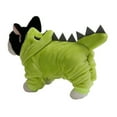 thumbnail image 5 of Green Fleece Four-Legged Costume for Pets, Warm Dog & Cat Clothes Cozy Winter Dino Outfit Bienvenido, 5 of 8