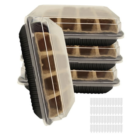 

Combined Square Black Cultivation Pot Small Transparent Agricultural Seedling Tray
