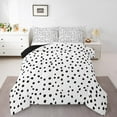 thumbnail image 2 of Erosebridal Chic Polkadots Bedding Sets with Comforter, Black White Comforter Sets, Modern Fashion Reversible Duvet Insert, Lightweight Room Decoration, 2pcs, 2 of 8