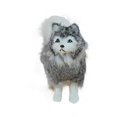 thumbnail image 4 of Fur-like Husky Rative Ornts Artificial Fur Husky Hold Animal Ornts Toys For, 4 of 4