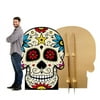 61 x 45 in. Day of The Dead Skull Cardboard Standup