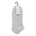 thumbnail image 2 of No Boundaries Women's Low Cut Socks with Scallop Welt, 1 Pack, Size 4-10, 2 of 3