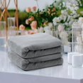 thumbnail image 2 of 6 Pcs Flannel Fleece Throw Blanket Bulk 50 x 60 Inch Soft Fleece Blanket Warm Throw Blanket Coral Blankets for Couch Sofa Home Wedding Gifts Season (Light Gray), 2 of 12