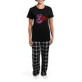 thumbnail image 4 of CafePress - Three Big Lips Women's Dark Pajamas - Women's Short Sleeve Print T-Shirt and Pants Dark Cotton Pajama Set, 4 of 7