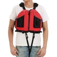 thumbnail image 2 of Greeniant Chalecos flexibles con hebilla cómodos suministros de emergencia impermeables accesorios de navegación para adultos pesca al aire Chalecos y chalecos Rojo Greeniant OD021357-03, 2 of 6