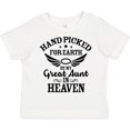 thumbnail image 3 of Inktastic Handpicked for Earth by My Great Aunt in Heaven Boys or Girls Toddler T-Shirt, 3 of 5