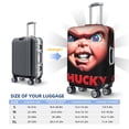 thumbnail image 6 of Lsque Chucky Printed Luggage Cover, Travel Luggage Protector,Scratch and Dirt Resistant, Fits 18-32 Inch Luggage - Medium, 6 of 9