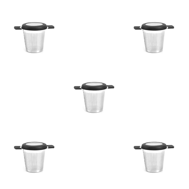 Billuyoard Colador de té de acero inoxidable, colador de filtro, escurridor con mango, infusor, cocina, bebida para café, hierbas, especias, Type2 NO2