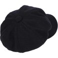 thumbnail image 5 of Black Baker Boy Cap Hat for Women Girl Berets French Beanies Cap Hats Warm Wool Newsboy Cap Ladies Classic Cap with Peak Flat Caps, 5 of 5