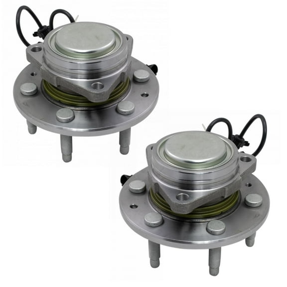 TRQ Front Wheel Bearing & Hub Assembly Pair Set LH & RH Sides for Express 1500 BHA52142 Fits select: 2009-2014 CHEVROLET EXPRESS G1500, 2009-2014 GMC SAVANA