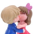 thumbnail image 4 of 2 pares de adorables adornos de plástico para tartas de escritorio de parejas para decoración de salpicadero, 4 of 6