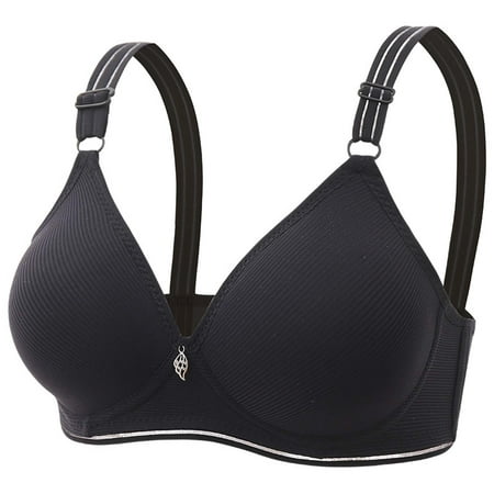 

Bras for Women Non Wired Push Up Everyday Bra Post Surgery Comfort Support Bralette Plus Size Cotton Wireless Lingerie Full Coverage Minimizer Bra Gathering Breathable Underwear