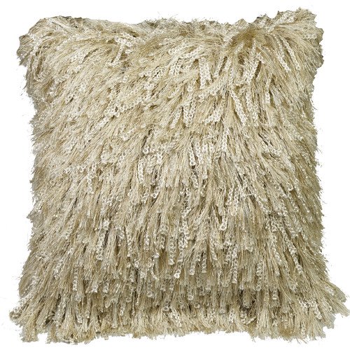 Urban Loft by Westex 651177 20 x 20 in. Shiny Shag Decorative Throw